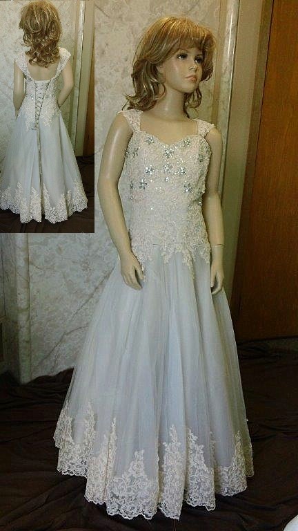 Crystal Lace Flower Girl Dress 